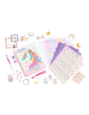 Set Diario De Unicornio Unicorns & Rainbows