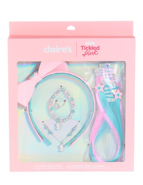 Set Regalo Diadema Claire's Asda Tickeld Pink