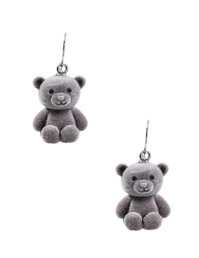 Aretes Cortos De Oso Claire's Con Acabado Texturizado