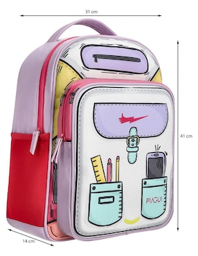 Mochila casual Piagui Balchee para niña