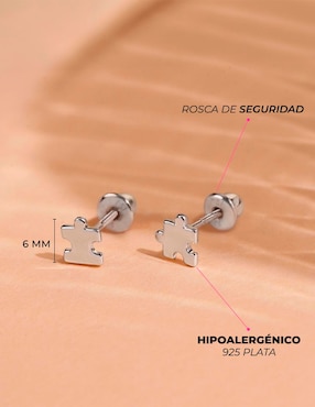 Broqueles In Season Jewelry de plata P 925 con acabado brillante
