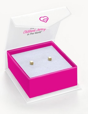 Broqueles cuadrados In Season Jewelry de oro con acabado brillante