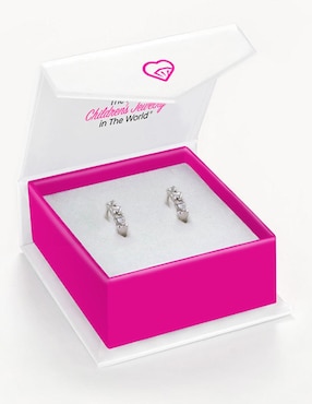 Aretes de corazón In Season Jewelry de plata P 925 con acabado brillante