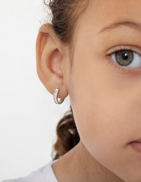 Aretes redondos In Season Jewelry de plata P 925 con acabado brillante