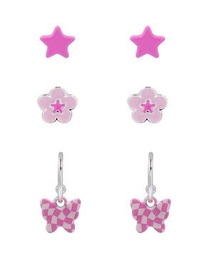 Set de aretes Claire´s con acabado brillante
