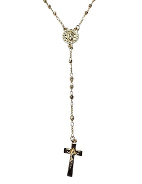 Rosario Limerence By Claudia Herrera cadena de acero inoxidable premium con zirconia cúbica