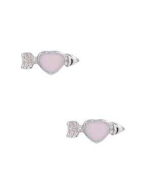 Aretes de corazón Claire´s con acabado brillante