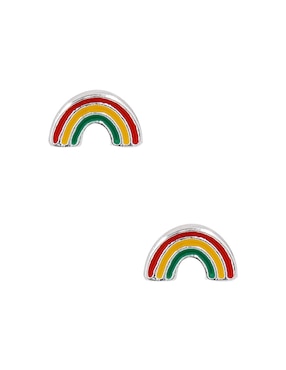 Aretes de arcoíris Claire´s con acabado brillante