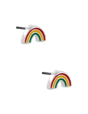 Aretes de arcoíris Claire´s con acabado brillante