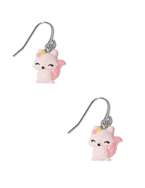 Aretes de zorro Claire´s con acabado mate
