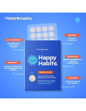 Parches para acné Happy Habits