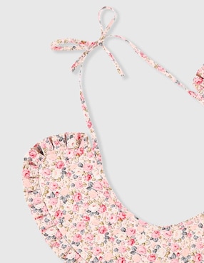 Babero Piquenique estampado floral de algodón