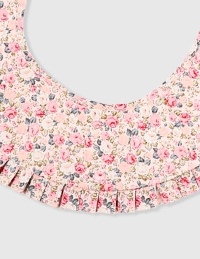 Babero Piquenique estampado floral de algodón