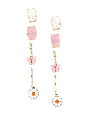 Set de aretes That'S It con acabado brillante