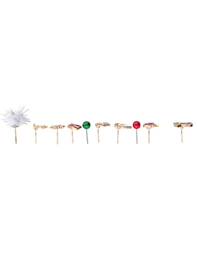 Set de aretes That'S It con acabado brillante