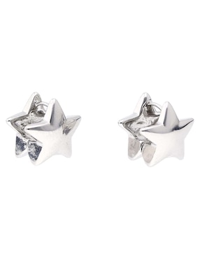 Aretes cortos de estrella That's It con acabado pulido