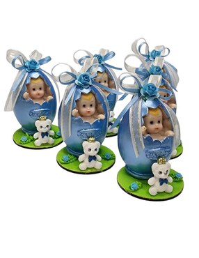 Set muñeco de recuerdo para bautizo Limerence by Claudia Herrera