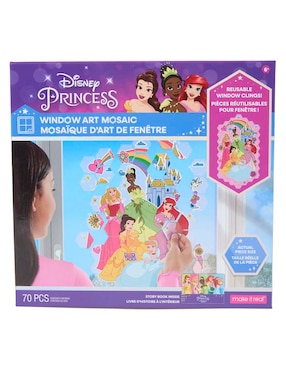 Mosaico de arte de ventana de princesas Make It Real