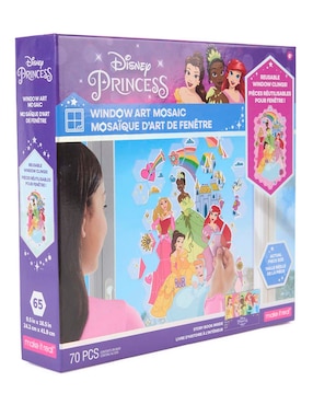 Mosaico de arte de ventana de princesas Make It Real