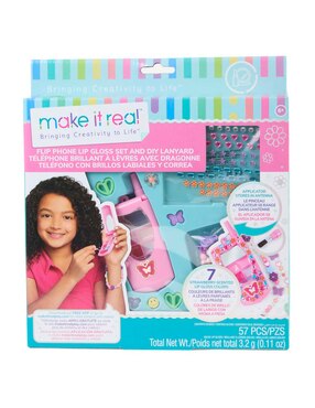 Teléfono con Brillos Labiales y Correa Make It Real