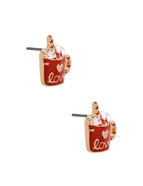 Aretes cortos navidad Claire´s con acabado brillante