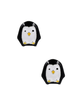 Aretes corto de pingüino Claire´s con acabado mate