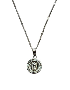 Medalla y cadena Virgen de Guadalupe Limerence By Claudia Herrera de plata P 925
