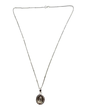 Medalla y cadena Virgen de Guadalupe Limerence By Claudia Herrera de plata P 925