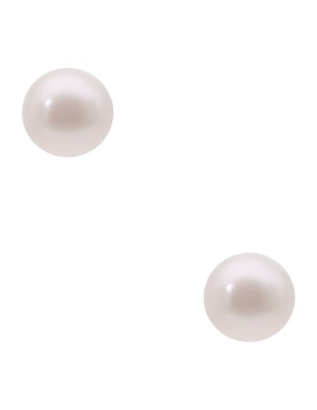 Broqueles Nuvi con acabado brillante perla