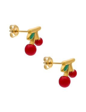 Broqueles de cereza Nuvi con acabado brillante