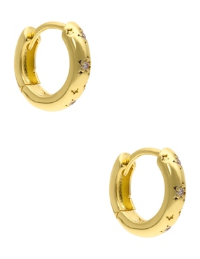 Aretes Nuvi con acabado brillante