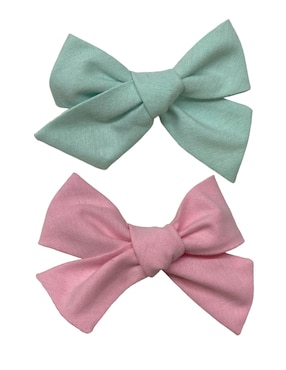 Set de 2 piezas moños para cabello Fiorella con aplicación broche