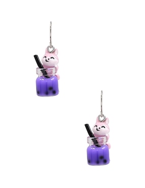 Aretes cortos de perro Claire´s con acabado brillante