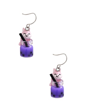 Aretes cortos de perro Claire´s con acabado brillante