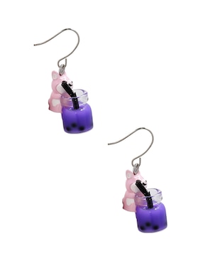 Aretes cortos de perro Claire´s con acabado brillante