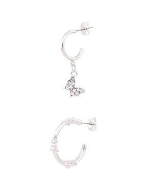 Set de aretes That's It con acabado brillante