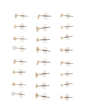 Set de aretes That's It con acabado brillante