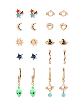 Set de aretes Claire´s con acabado brillante