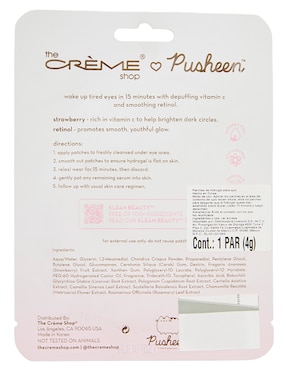 Parches para ojeras Depuffing Hydrogel Under Eye Patches Pusheen Klean Beauty