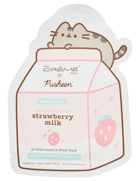 Mascara facial Printed Essence Sheet Mask para rejuvenecimiento Pusheen Klean Beauty 25 ml