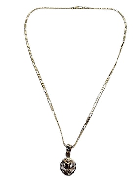Medalla y cadena Limerence By Claudia Herrera de oro laminado 14 K