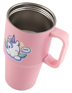 Vaso con tapa y popote Onix