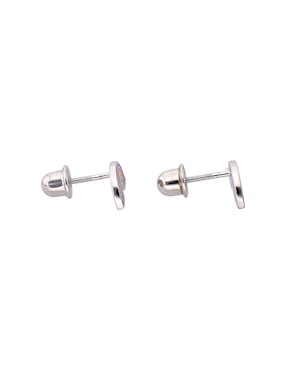 Aretes cortos de arcoíris In Season Jewelry de plata P 925 con acabado pulido