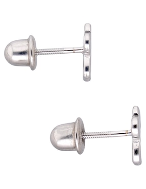 Aretes cortos de huella In Season Jewelry de plata P 925 con acabado pulido