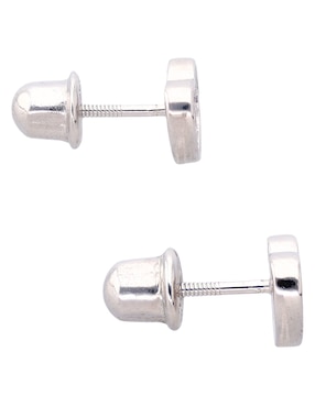 Aretes cortos de corazón In Season Jewelry de plata P 925 con acabado pavé