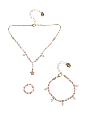 Collar, pulsera y anillo de estrella Claire´s