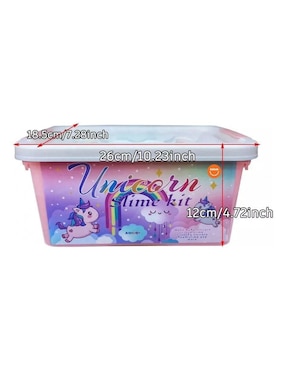 Caja de Almacenaje Rosa Diy Slime Kit Güish
