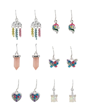 Set de aretes Claire´s con acabado brillante fantasía