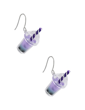 Aretes largos Claire´s con acabado brillante