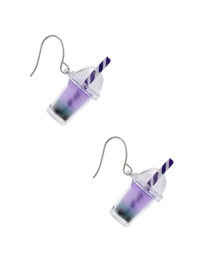 Aretes largos Claire´s con acabado brillante